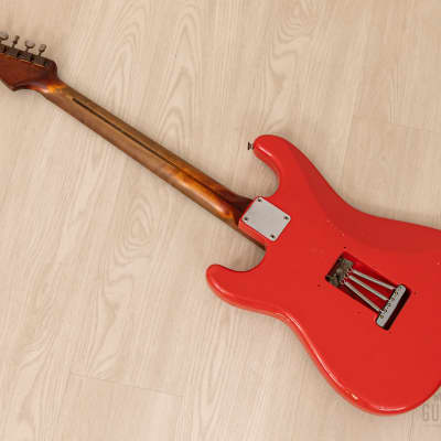 1959 Fender Stratocaster Vintage Guitar Pre-CBS, Matador Red Lacquer (Riggio) w/ Tweed Case image 12