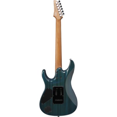 Ibanez Martin Miller Signature MM1 Electric Guitar - Transparent Aqua Blue image 7