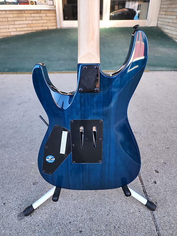 ESP LTD MH-203QM SEE THRU BLUE