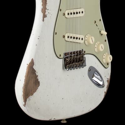 Fender Custom Shop Limited Edition 1964 L-Series Stratocaster Heavy Relic - Aged Olympic White #11540 image 6