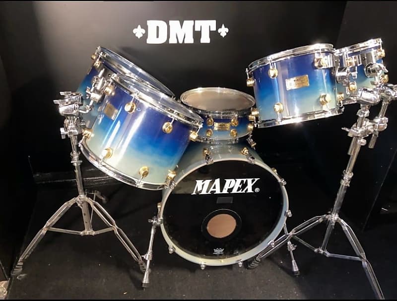 Mapex Orion 6 pc Kit w/ Gold Lugs - Blue Fade-FREE shipping! Daves Music & Thrift image 1