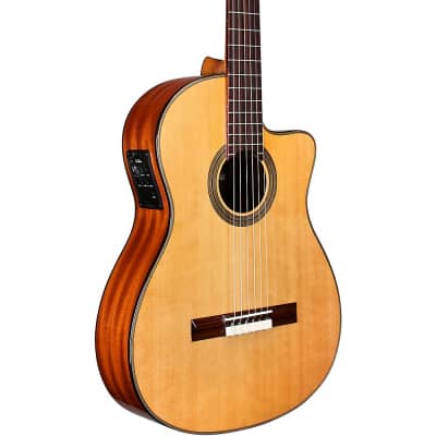 Cordoba 12 Natural Cedar Top Classical Acoustic-Electric Guitar image 1