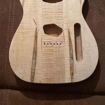 unfinished natural tele telecaster t-style body image 1
