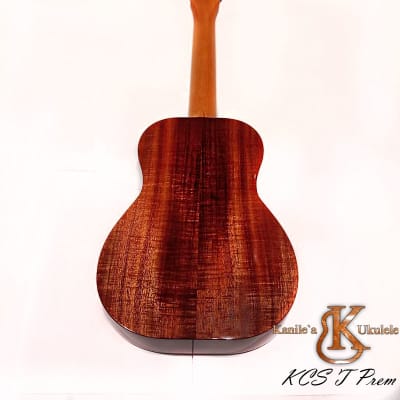 Kanile a KCS T Prem TRU-R Tenor ukulele with Premium Hawaii Koa wood #20426 Natural / High Gloss image 4