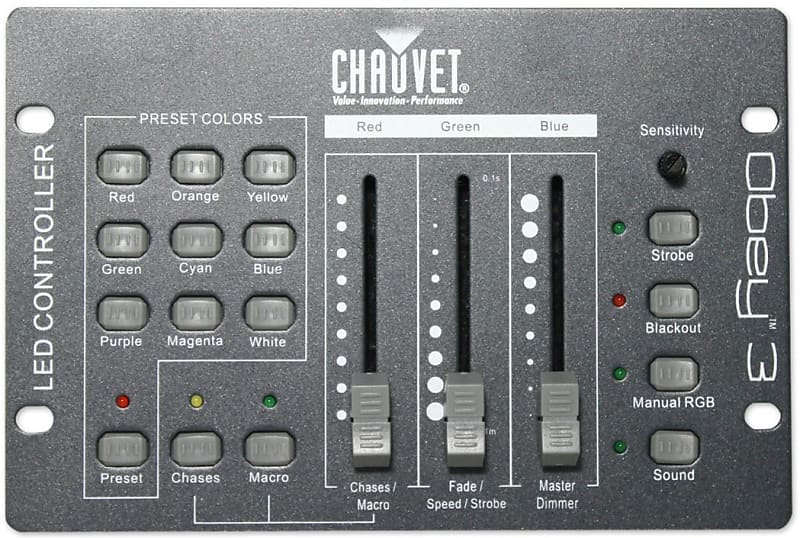 Chauvet DJ Obey 3 Universal Dmx 512 Controller With 3 Channels image 1