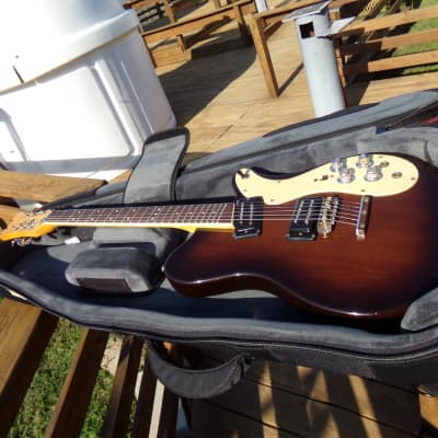 Mosrite Stereo 350,  ca. 1973, dark brown sunburst, excellent condition, appears all original image 2
