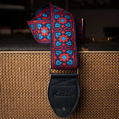 Souldier Guitar Strap Fillmore Turquoise Red Navy image 1