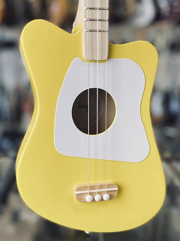 Loog Mini 3-String Kids Beginner Acoustic Guitar Yellow (Ages 3+) image 1