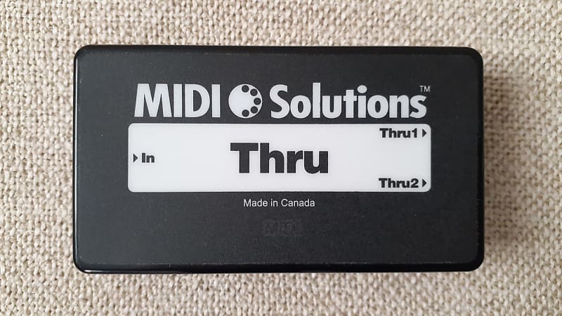 MIDI Solutions MSL THRU 2 Output Active MIDI Thru Box 2010s - Black image 1