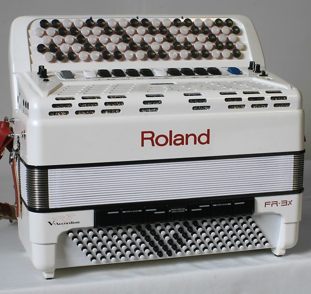 Roland FR-3xb-WH Chromatic Button V-Accordion image 2