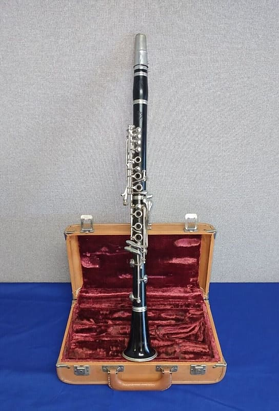 Vintage McIntyre System B-flat Clarinet W/ Original Hard-Shell Case Tested  Good