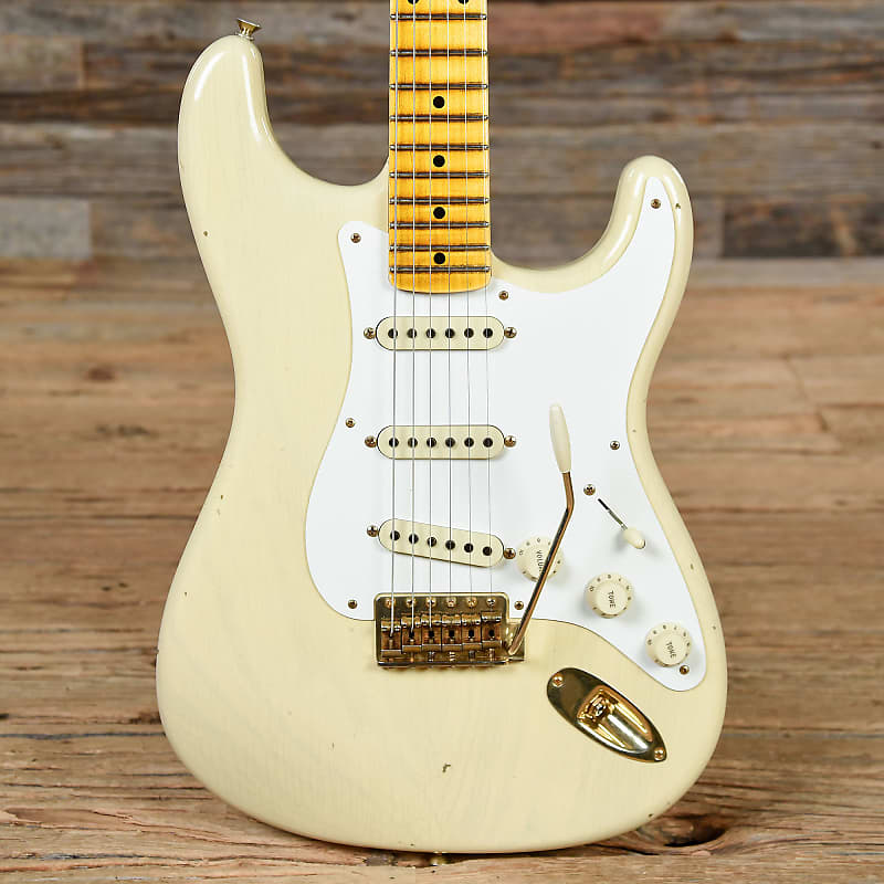 2015 Fender Custom Shop Limited Edition 20th Anniversary Relic Stratocaster Vintage Blonde image 2