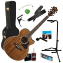 Ibanez AE245 Acoustic-Electric Guitar - Natural COMPLETE GUITAR BUNDLE