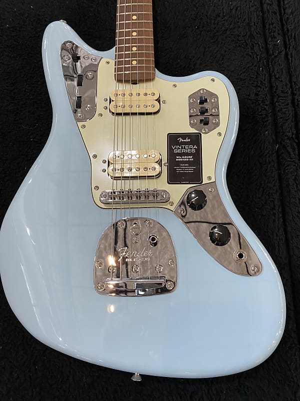 Fender Vintera '60s Jaguar Modified HH PF Sonic Blue #MX22184097 8lbs. 5.9oz image 1