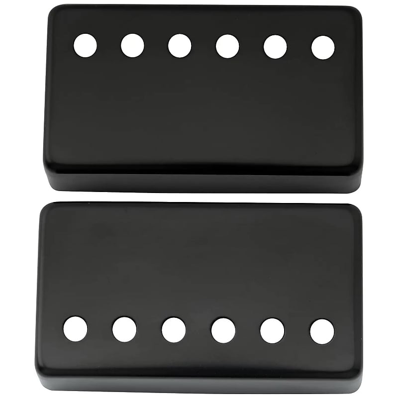 Black Electric Guitar Humbucker Pickup Covers 52/52mm Reverb