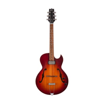 2014 Heritage Standard H-575 Hollow Electric Guitar, Vintage Wine Burst, AE34303 for sale