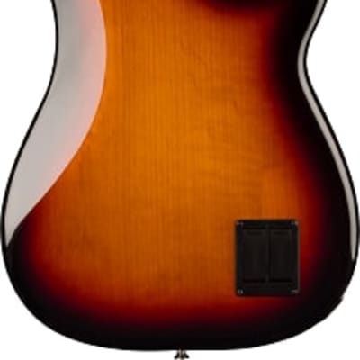 Fender Player Plus Precision Electric Bass. Left-Hand, Pau Ferro Fingerboard, 3-Color Sunburst image 3