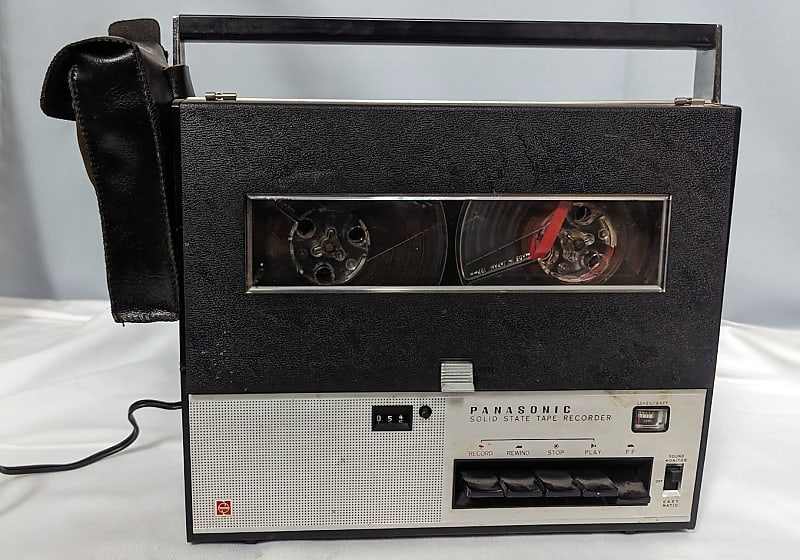 Vintage 1966 Panasonic RQ-156S Solid State Tape Recorder - Black