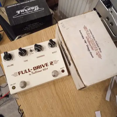Discontinued , rare & limited : Fulltone Full Drive 2 (Non-MOSFET) CS White for sale