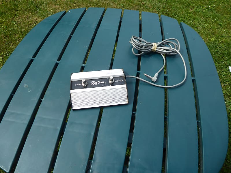 Kustom Vintage 1970's Kustom Amplifier Two Button (Tremolo, Reverb) Footswitch! '70s image 1