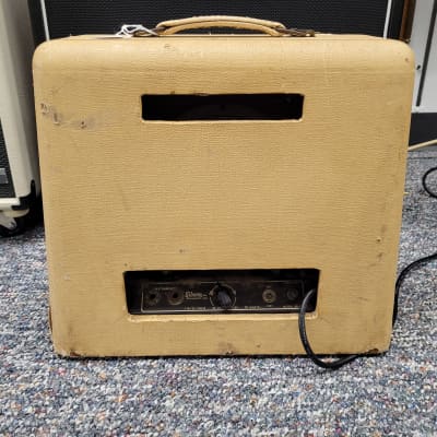 Gibson BR-9 10-Watt 1x8" Guitar Combo 1948 - 1950 - Ivory Leatherette with Trapezoid Grille image 2