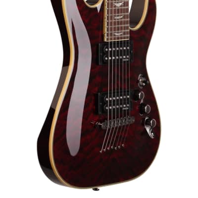 Schecter Omen Extreme 7 String Electric Guitar Black Cherry image 9