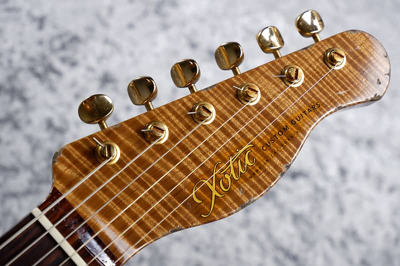 XTC-1 Master Grade Flame Maple Neck Heavy Aged ~Dark Lake Pracid Blue over  3 Tone Burst~3.30㎏