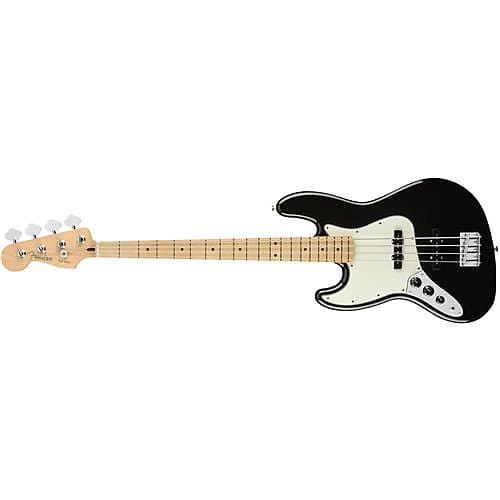 Fender Player Jazz Left-Handed Electric Bass Guitar, Maple Fingerboard, Black image 1