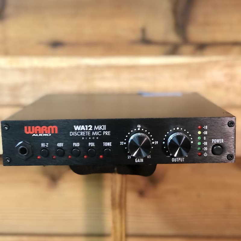 DTM・DAW warm audio WA12 MK2 black discrete Warm Audio WA12 MKII Preamp | FrontEndAudio.com