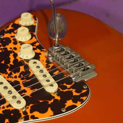 2023 Partscaster Strat-Style Electric Guitar Orange Fralins (VIDEO! Ready to Go) image 7