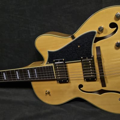 Peerless Tonemaster Blonde Hollow body Guitar w case #5384 image 5
