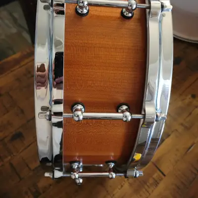TP Drums Cherry/Walnut Stave Snare 2010 Cherry Natural image 5
