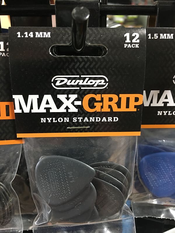Dunlop 1.14mm Max-Grip Nylon 12 Pick Pack image 1