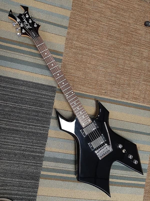 B.C. Rich Platinum Series Warlock Early 2000s Black | Reverb