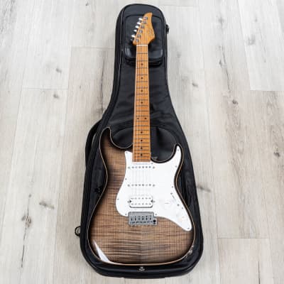 Suhr Standard Plus Guitar, Roasted Maple Fretboard, Trans Charcoal Burst image 21