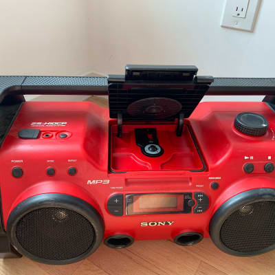Sony  ZS-H10CP Heavy Duty CD Radio Red/Black image 4