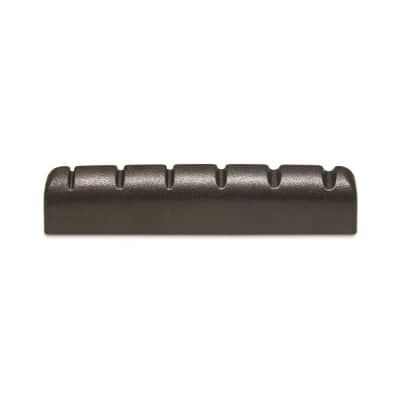 Graphtech Black PT-1728-00 Slotted Tusq XL Nut For 6 String For Acoustic Guitars image 3
