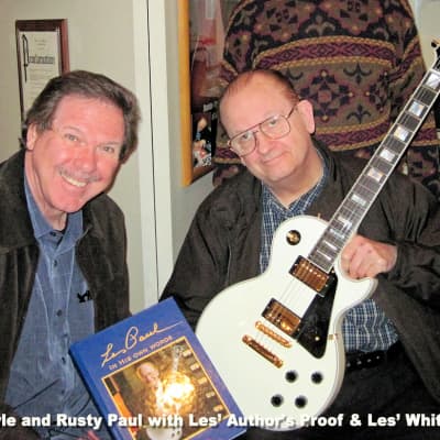Immagine Les Paul's Personal 50th Anniversary White Custom Featured on his Autobiography~ The Collector's Package - 22