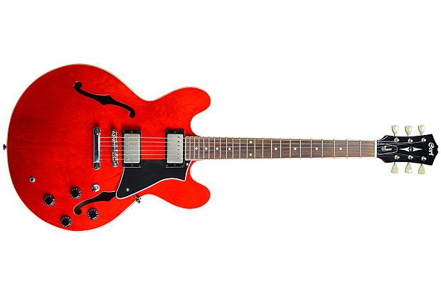 品質検査済 Semi-Hollow Source Cort Guitar Reverb | Cherry - 弦楽器、ギター