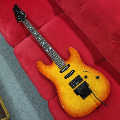 Schecter V-1 Plus 2001 - Quilt top electric guitar for sale
