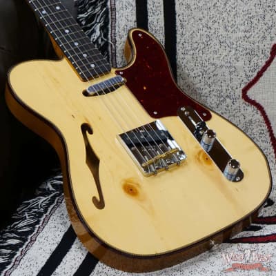 Fender Custom Shop Ltd Knotty Pine Telecaster Thinline Hand-Wound Pickups Aged Natural image 8