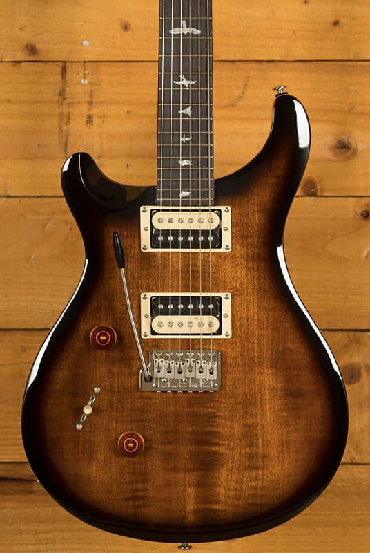RRS SE Custom24 BlackGoldBurst Lefty 左利き PRS SE Custom 24 Lefty Left-Handed Electric Guitar Black