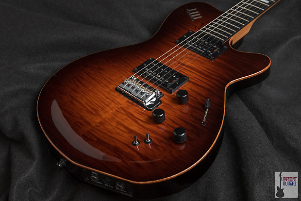 LGXT Cognac Burst Flame AA | Godin Guitars