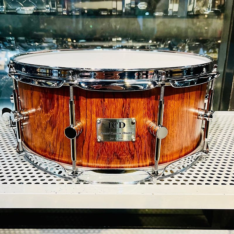 Inami Custom Drums ICD Bubinga Stave Snare Drum 14x6 [MADE IN | Reverb