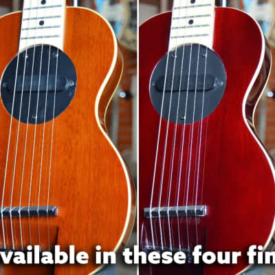 G-Sharp OF-1 Travel Guitar, Three Tone Sunburst (g# tuning, comes w/ gig bag) image 6