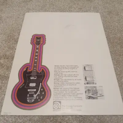 Vintage 1970's Ampeg Electric Guitars Catalog! Big, Heavy