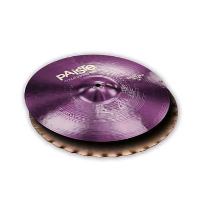 Paiste 900 Series Color Sound Purple 14 Sound Edge Hi Hat Cymbals image 2