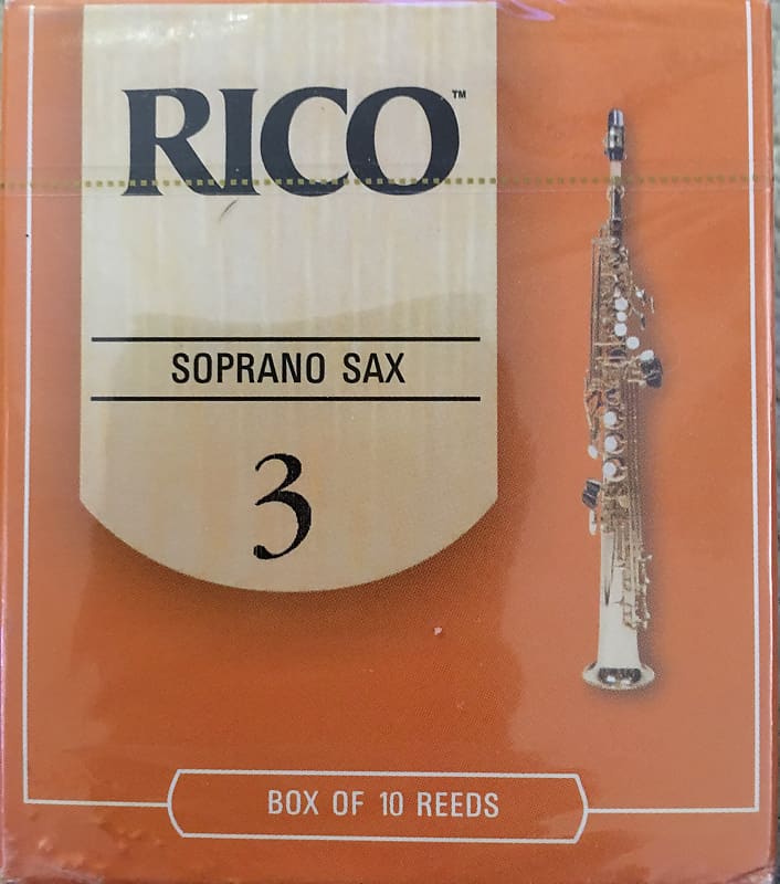 Rico RIA1030 Soprano Saxophone Reeds - Strength 3.0 (10-Pack) image 1