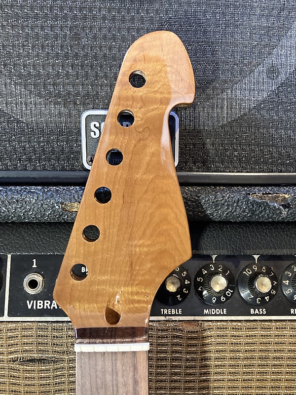 Unknown Replacement Neck S-Style (kind of) Flamed Maple Strat - Vintage Tint Rosewood image 1