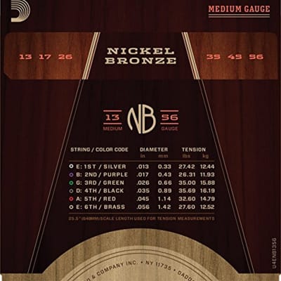 D'Addario Nickel Bronze Acoustic Guitar Strings, Medium image 5